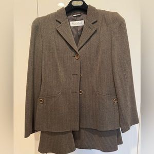 MaxMara 2 Piece Suit Skirt Set
